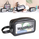 Maxbell Waterproof Travel Bag Transparent Makeup Toiletry Clear Wash Pouch Black S