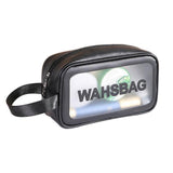 Maxbell Waterproof Travel Bag Transparent Makeup Toiletry Clear Wash Pouch Black S