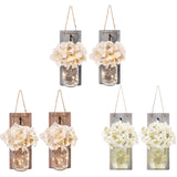 Maxbell Retro Wall Sconces Decoration Porch Fairy Wall Lights Hanging Decor Brown