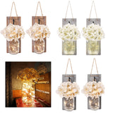 Maxbell Retro Wall Sconces Decoration Porch Fairy Wall Lights Hanging Decor Brown