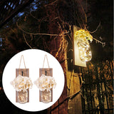 Maxbell Retro Wall Sconces Decoration Porch Fairy Wall Lights Hanging Decor Brown