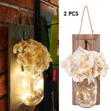 Maxbell Retro Wall Sconces Decoration Porch Fairy Wall Lights Hanging Decor Brown