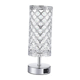 Maxbell Modern Crystal Touch Bedside Table Lamp Lights Room Lighting Decor EU Plug