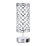 Maxbell Modern Crystal Touch Bedside Table Lamp Lights Room Lighting Decor EU Plug