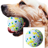 Maxbell Dog Toy Ball Interactive Elastic Chewing Balls Medium Dogs Playing Blue