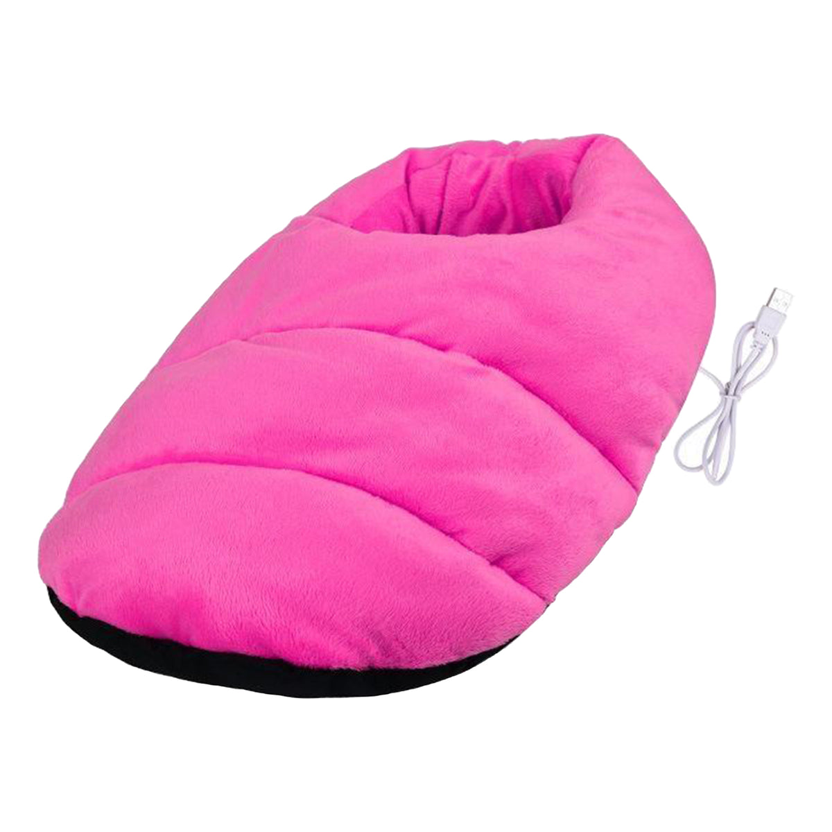 Maxbell USB Heated Foot Warmer Winter Warm Electric Slipper Feet Warmer Rose Red