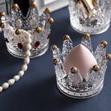 Maxbell Tealight Holder Crystal Diamond Candles Holder Beauty Egg Stand Mixed Stones