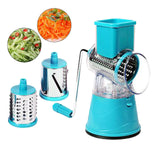 Maxbell Manual Kitchen Vegetable Food Grater Chopper Slicer Cutter Rotary Blue