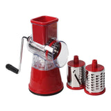 Maxbell Manual Kitchen Vegetable Food Grater Chopper Slicer Cutter Rotary Red