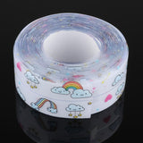 Maxbell Sink Waterproof Tape Wall Anti-mold Bathroom Sticker Self-adhesive Rainbow