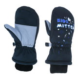 Maxbell Kids Boy Girl Winter Warm Gloves Ski Windproof Thermal Snow Outdoor Mittens Black S