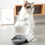 Maxbell Automatic Pets Water Dispenser Cat Feeding Bowl Feeder Grey