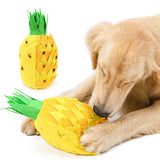 Maxbell Dog Squeaky Toys Stuffing Pineapple Plush Toy For Small Medium Large Dogs