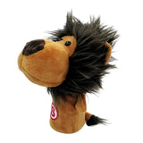 Maxbell Novelty Plush Animal Golf Iron Headcover Wedges Club Head Cover Lion No.S