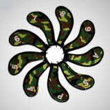 Maxbell 9x Portable Camouflage Golf Iron Headcover Club Head Cover Protection Green