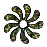 Maxbell 9x Portable Camouflage Golf Iron Headcover Club Head Cover Protection Green