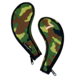 Maxbell 9x Portable Camouflage Golf Iron Headcover Club Head Cover Protection Green