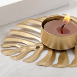 Maxbell Tealight Holder Arts Shelf Home Candles Stand Wedding Candlestick Gold B