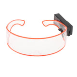 LED Visor Glasses Cyberpunk Cybergoth Goggles Cosplay Party Eyewear Red