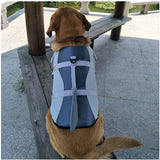 Maxbell Adjustable Dog Life Jacket Swimming Safety Vest Swimsuit +Handle Silver_M