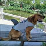 Maxbell Adjustable Dog Life Jacket Swimming Safety Vest Swimsuit +Handle Silver_M