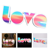 Maxbell Modern Romantic LED Light Board LOVE Modeling Signs Lamp Party Desktop B