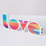 Maxbell Modern Romantic LED Light Board LOVE Modeling Signs Lamp Party Desktop B