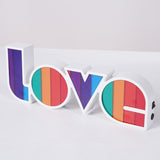 Maxbell Modern Romantic LED Light Board LOVE Modeling Signs Lamp Party Desktop A