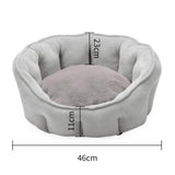 Maxbell Pet Dog Cat Calming Bed Warm Soft Plush Cozy Comfortable Sleeping Mat Gray