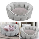 Maxbell Pet Dog Cat Calming Bed Warm Soft Plush Cozy Comfortable Sleeping Mat Gray