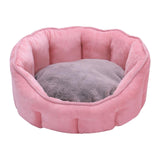 Maxbell Pet Dog Cat Calming Bed Warm Soft Plush Cozy Comfortable Sleeping Mat Pink