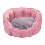 Maxbell Pet Dog Cat Calming Bed Warm Soft Plush Cozy Comfortable Sleeping Mat Pink