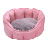 Maxbell Pet Dog Cat Calming Bed Warm Soft Plush Cozy Comfortable Sleeping Mat Pink