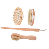 Maxbell Dry Brushing Body Brush Kit 4pcs Bathroom Shower Body Cleaning Brush