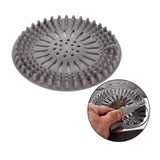 Maxbell Sink Trap Filter Hair Catcher Shower Bath Cover Basin Drain Strainer Grey