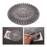 Maxbell Sink Trap Filter Hair Catcher Shower Bath Cover Basin Drain Strainer Grey