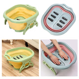 Maxbell Foldable Foot Soaking Tub Bucket Foot Bath Spa Pedicures Yellow