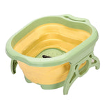 Maxbell Foldable Foot Soaking Tub Bucket Foot Bath Spa Pedicures Yellow