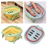 Maxbell Foldable Foot Soaking Tub Bucket Foot Bath Spa Pedicures Yellow