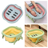 Maxbell Foldable Foot Soaking Tub Bucket Foot Bath Spa Pedicures Yellow