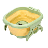 Maxbell Foldable Foot Soaking Tub Bucket Foot Bath Spa Pedicures Yellow