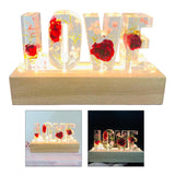 Maxbell Floral USB Power LED Light Rose Dried Dry Flower Love Letter Gift Style 1