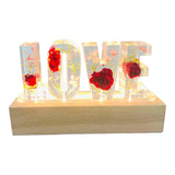 Maxbell Floral USB Power LED Light Rose Dried Dry Flower Love Letter Gift Style 1