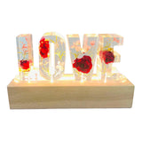 Maxbell Floral USB Power LED Light Rose Dried Dry Flower Love Letter Gift Style 1