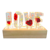 Maxbell Floral USB Power LED Light Rose Dried Dry Flower Love Letter Gift Style 1