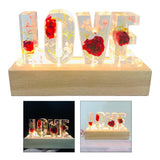 Maxbell Floral USB Power LED Light Rose Dried Dry Flower Love Letter Gift Style 1