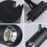 Maxbell Rail Light Head Spotlight for Clothes Shop Store Black_4000K Natural Light