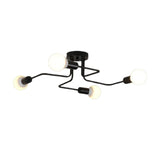 Maxbell Ceiling Light  Retro Wrought Iron Large Black Chandelier Ceiling Lamp 4-Head