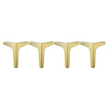 4 x Iron Metal Furniture Legs Sofa feet Chair Cabinet Table 17cm Golden