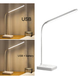 Maxbell LED Desk Lamp Table Night Light Adjustable Nightlight USB Port Plug